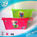 Color PVC sewing pencil bag for students